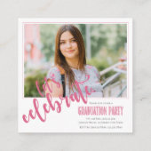 2025 Mini Foto Senior Abschluss Einladung (Rückseite)