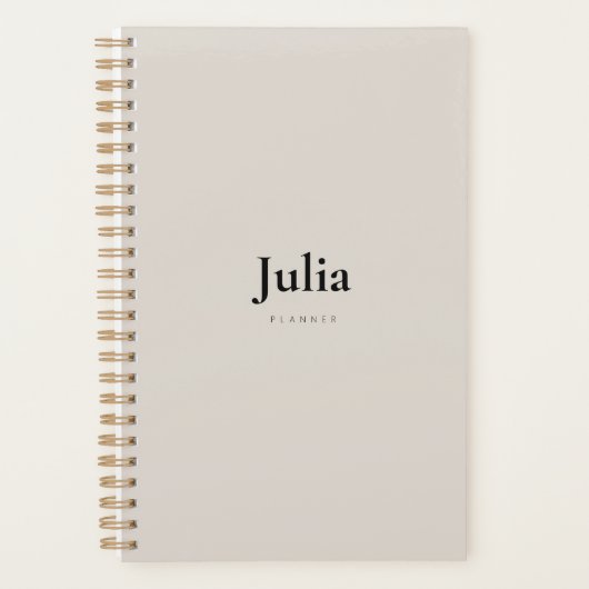 2025 Minimalistisch anpassbar Planer (Vorderseite)