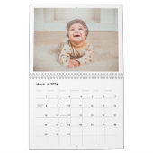 2025 Minimalistisch Moderne, maßgeschneiderte Foto Kalender (Mär 2026)