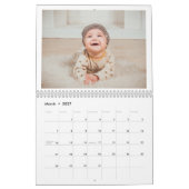 2025 Minimalistisch Moderne, maßgeschneiderte Foto Kalender (Mär 2027)