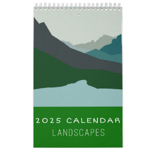 2025 Minimalistischer Landschaftskalender Kalender
