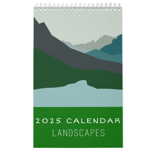 2025 Minimalistischer Landschaftskalender Kalender (Titelbild)