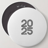 2025 Minimalistischer T - Shirt - Modernes Design  Button (Vorne & Hinten)