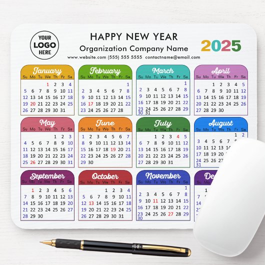 2025 Minimalistisches Business-Logo Mousepad