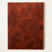 2025 Mit Monogramm eleganter Goldbraun-Planer Planer (Rückseite)