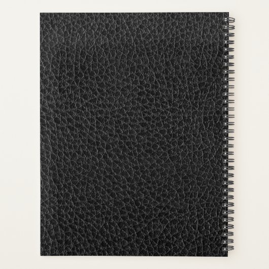 2025 Mit Monogramm, eleganter und moderner Goldsch Planer (Rückseite)