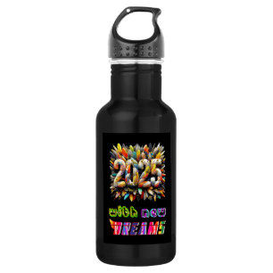 2025 mit neuen Träumen Edelstahlflasche