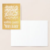 2025 mit neuen Träumen Folienkarte (Anzeige)