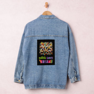 2025 mit neuen Träumen Jeansjacke