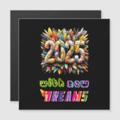 2025 mit neuen Träumen Magneteinladung (Vorne/Hinten)