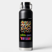 2025 mit neuen Träumen Trinkflasche (Rückseite)