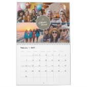 2025 Modern Friends Foto Collage Minimal Monatszei Kalender (Feb 2027)