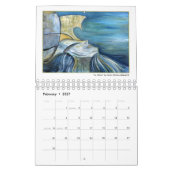 2025 Moderne Abstrakte Coole Kunstmalerei Kalender (Feb 2027)