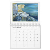2025 Moderne Abstrakte Coole Kunstmalerei Kalender (Feb 2026)