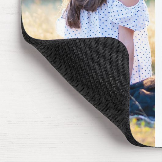 2025 Moderne Familie 4 FotoCollage Custom Mousepad (Ecke)