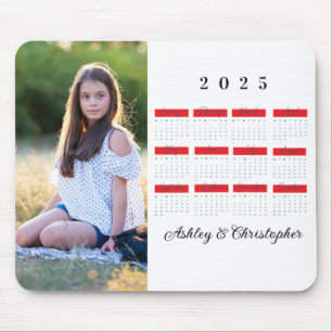 2025 Moderne Familie 4 FotoCollage Custom Mousepad