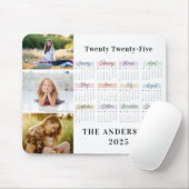 2025 Moderne Familien-Foto-Collage 4 individuell  Mousepad (Mit Mouse)