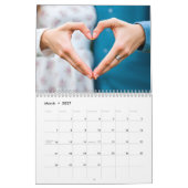 2025 Moderne Fotos mit Script 13-Familie Kalender (Mär 2027)