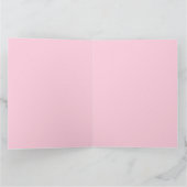 2025 Moderne frohe und helle Rosa Weihnachten Karte (Innenseite)