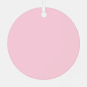 2025 Moderne frohe und helle Rosa Weihnachten Ornament Aus Metall (Rückseite)