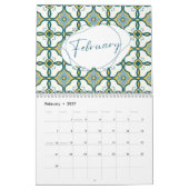 2025 Moderne, lebendige Keramik Tile Designs Kalender (Feb 2027)
