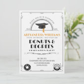 2025 Moderner Abschluss für Donuts und Degrees Einladung (Stehend Vorderseite)