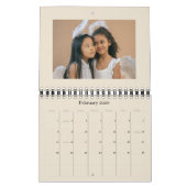 2025 Moderner Black Beige American Monthly Planer Kalender (Feb 2026)