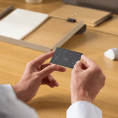 2025 Moderner Dunkler Pocket-Kalender Visitenkarte