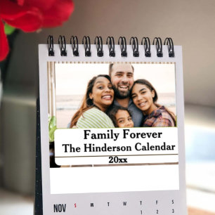 2025 Modernes Benutzerdefiniertes Familienfoto Kalender