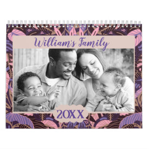 2025 Modernes Foto für eine benutzerdefinierte Fam Kalender