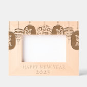 2025 Modernes Mondflugjahr Geätzte Rahmen (Vorderseite)