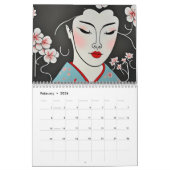 2025 Modernes Portrait von schönen chinesischen Mä Kalender (Feb 2026)