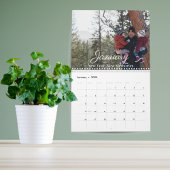 2025 Modernes Script Family Foto Wall Calendar Kalender