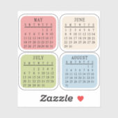 2025 Monatlicher Bujo Planner Bullet Journal Kalen Aufkleber (Blatt)