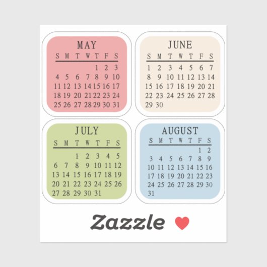 2025 Monatlicher Bujo Planner Bullet Journal Kalen Aufkleber (Blatt)