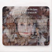 2025 Monatlicher Foto Kalender weiß | Custom Mousepad (Vorne)