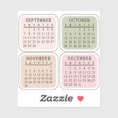 2025 Monatlicher Kalender Bullet Journal Bujo Plan Aufkleber (Blatt)