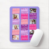 2025 Monatlicher Kalender FotoCollage Niedliche Mo Mousepad (Mit Mouse)