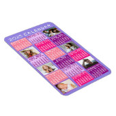 2025 Monatlicher Kalender Niedliche Mod FotoCollag Magnet (Rechte Seite)