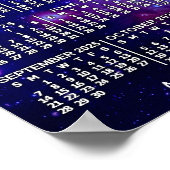 2025 Monatlicher Kalendernebel 3 Fotos Poster (Ecke)