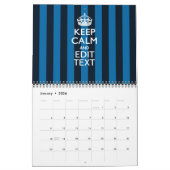 2025 Monatlicher Personalisierter BEHALT CALM Blue Kalender (Jan 2026)