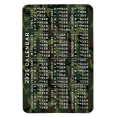 2025 Monatskalender Camouflage Camouflage Grün Magnet (Vertikal)
