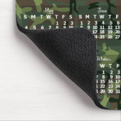 2025 Monatskalender Camouflage Camouflage Grün Mousepad (Ecke)