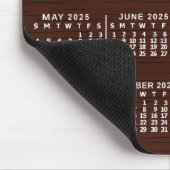 2025 Monatskalender Holzkörner - eigener Text Mousepad (Ecke)