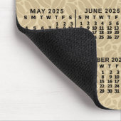 2025 Monatskalender Kaffeebohnen nach Maß Mousepad (Ecke)