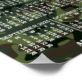 2025 Monatskalender Mappe 3 Fotos hinzufügen Poster (Ecke)