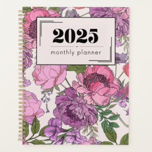 2025 Monatsplaner für Blumenläden Planer