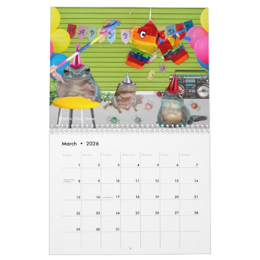 2025 Mother of Frogs Rescue Calendar Kalender (Mär 2026)