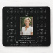 2025 Mouse Pad Blk für elegantes Foto Business Cal Mousepad (Vorne)