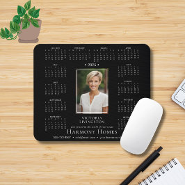 2025 Mouse Pad Blk für elegantes Foto Business Cal Mousepad